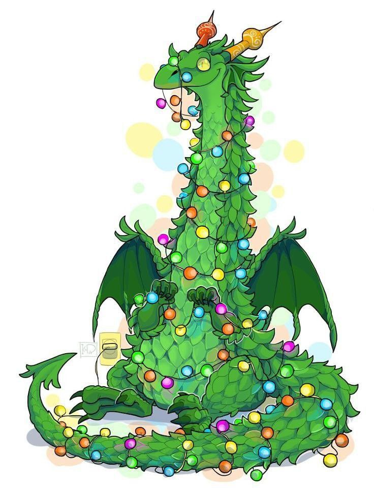 Рисунок дракончика на новый год. Новогодний дракон. Новогодний дракончик. Дракон с елкой. Новогодняя елочка смешная.
